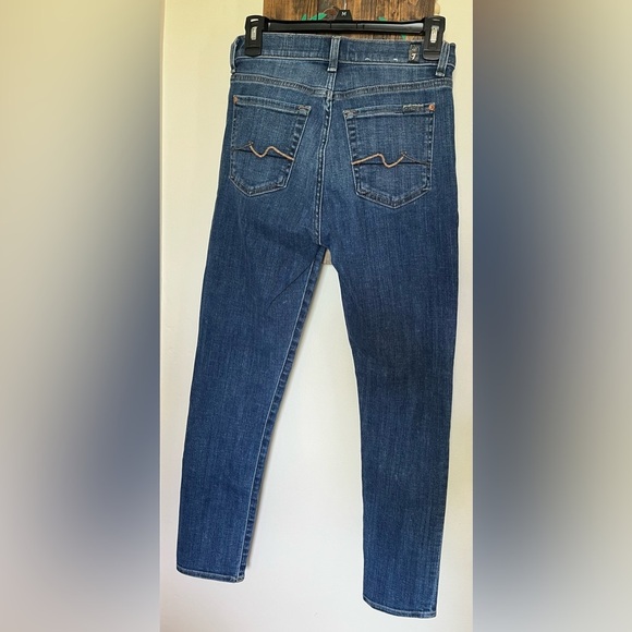 7 for All Mankind Josefina Jeans Blue Jeans Stretch Skinny Women’s Size 24 - Picture 5 of 16